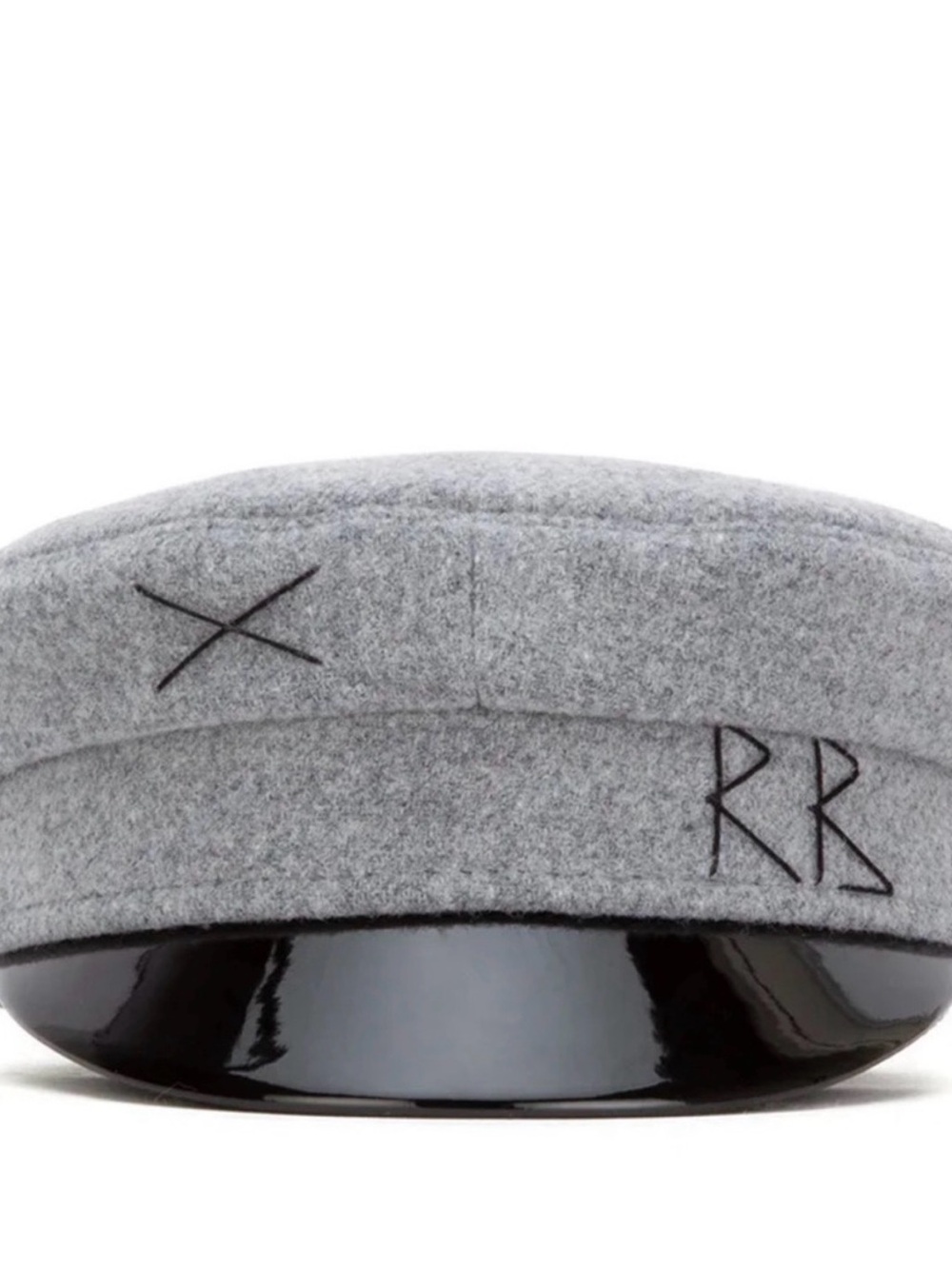 Ruslan balinskiy  Grey Wool Baker Boy Cap